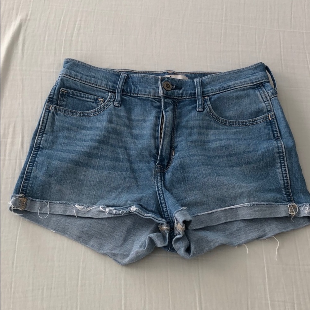 High Rise Jean Shorts